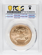 2021 2 Coin Set T1 Gold Silver Eagles 350th Dusk & Dawn 35th Anniversary PCGS MS70