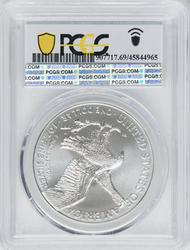 2021 American Silver Eagle Type 2 At Dusk & Dawn 35th Anniversary 360th PCGS MS69