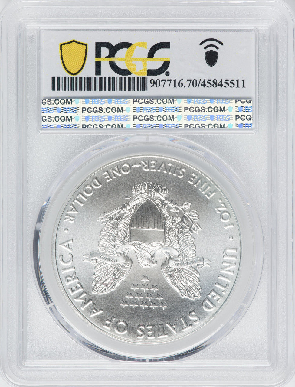 2021 American Silver Eagle Type 1 At Dusk & Dawn 35th Anniversary 361st PCGS MS70