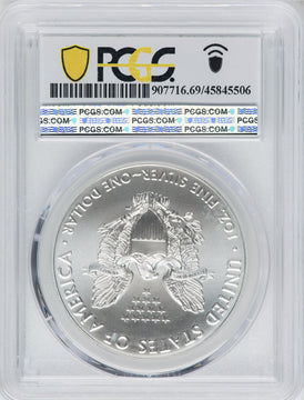 2021 American Silver Eagle Type 1 At Dusk & Dawn 35th Anniversary 366th PCGS MS69