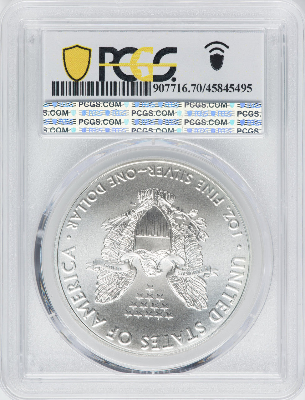 2021 American Silver Eagle Type 1 At Dusk & Dawn 35th Anniversary 377th PCGS MS70