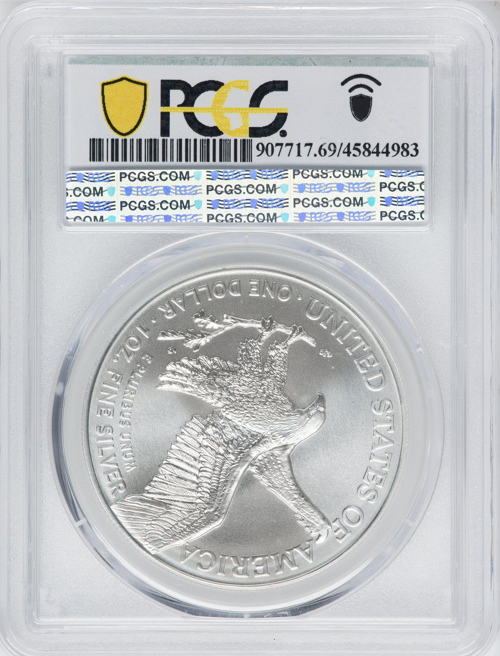 2021 American Silver Eagle Type 2 At Dusk & Dawn 35th Anniversary 378th PCGS MS69
