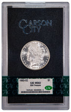 1883-CC $1 GSA Treasure Hoard Morgan Dollar CAC MS63