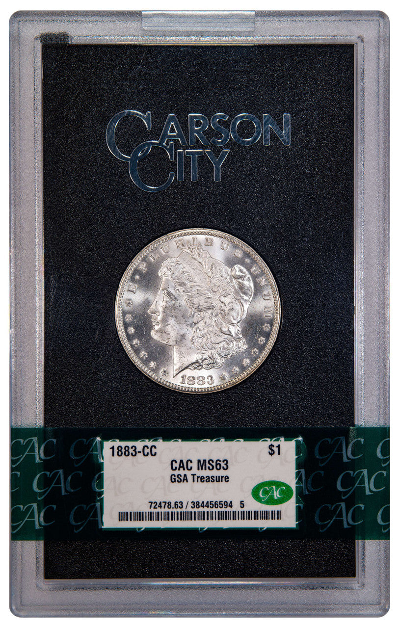 1883-CC $1 GSA Treasure Hoard Morgan Dollar CAC MS63