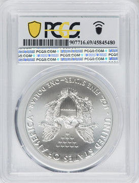 2021 American Silver Eagle Type 1 At Dusk & Dawn 35th Anniversary 392th PCGS MS69