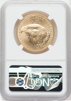 2021 $50 Gold Eagle Type 2 At Dusk & Dawn 35th Annv 395th NGC MS70 Jennie Norris Signed