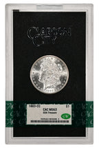 1883-CC $1 GSA Treasure Hoard Morgan Dollar CACG MS63 (40152346)