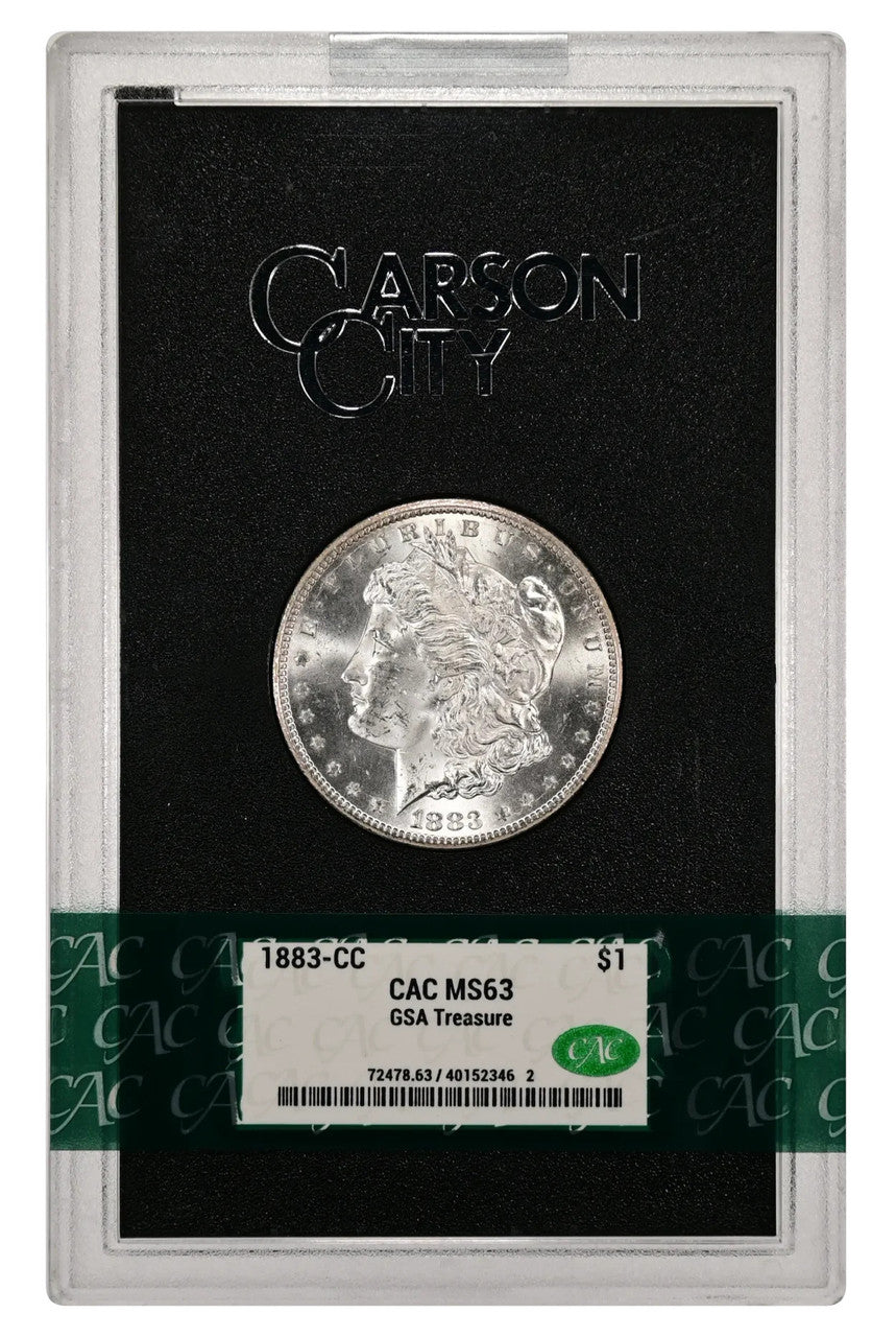 1883-CC $1 GSA Treasure Hoard Morgan Dollar CACG MS63 (40152346)