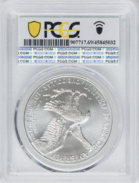 2021 American Silver Eagle Type 2 At Dusk & Dawn 35th Anniversary 427th PCGS MS69