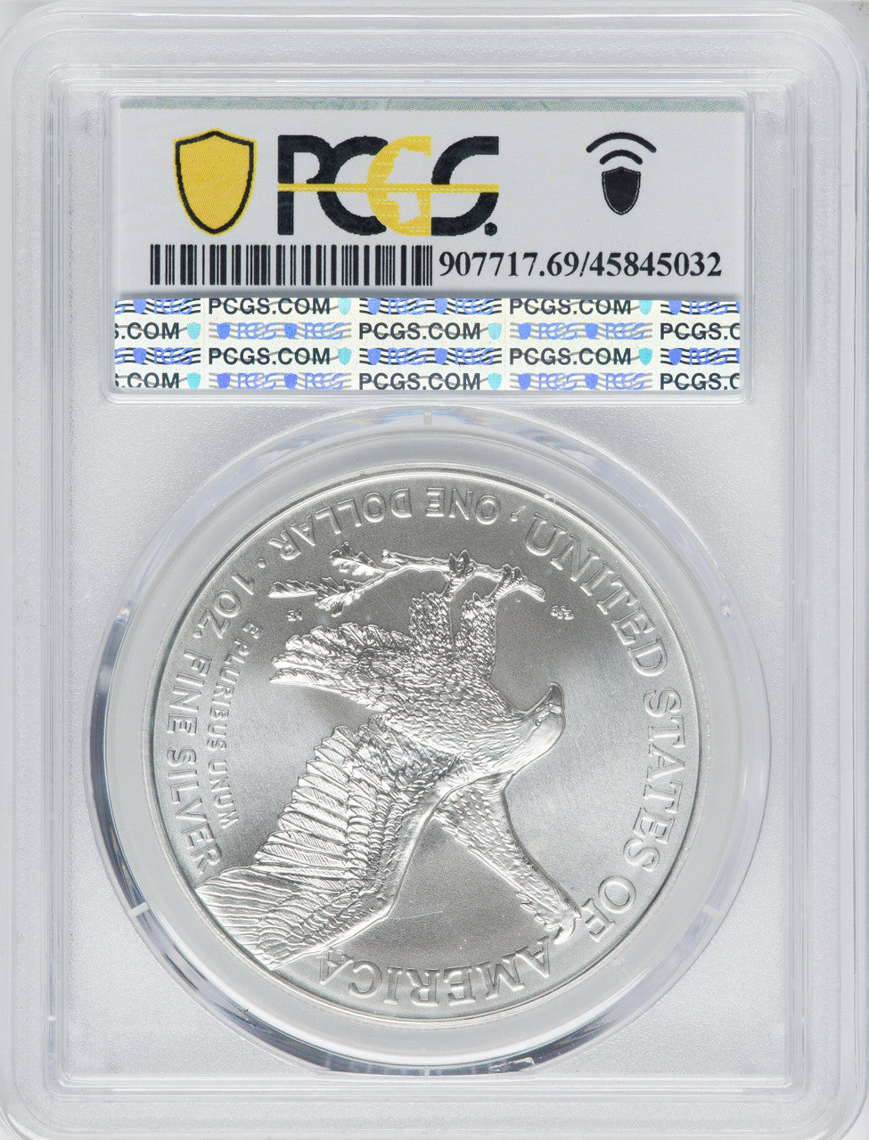 2021 American Silver Eagle Type 2 At Dusk & Dawn 35th Anniversary 427th PCGS MS69
