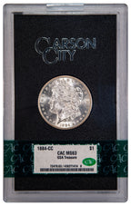 1884-CC $1 GSA Treasure Hoard Morgan Dollar CAC MS63