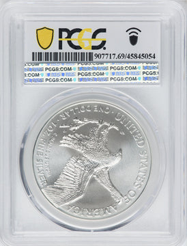 2021 American Silver Eagle Type 2 At Dusk & Dawn 35th Anniversary 449th PCGS MS69