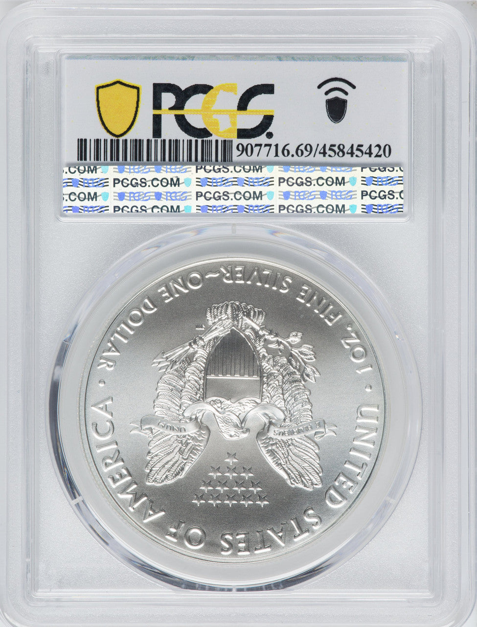 2021 American Silver Eagle T-1 At Dusk & Dawn 35th Anniversary 452nd PCGS MS69