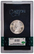 1882-CC $1 GSA Treasure Hoard Morgan Dollar CAC MS63