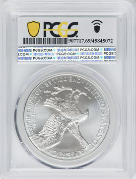 2021 American Silver Eagle Type 2 At Dusk & Dawn 35th Anniversary 467th PCGS MS69