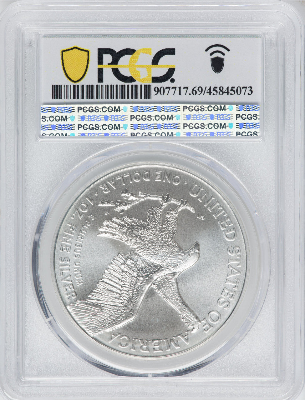 2021 American Silver Eagle Type 2 At Dusk & Dawn 35th Anniversary 468th PCGS MS69