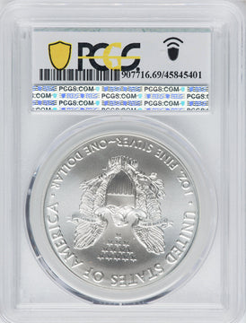 2021 American Silver Eagle Type 1 At Dusk & Dawn 35th Anniversary 471st PCGS MS69