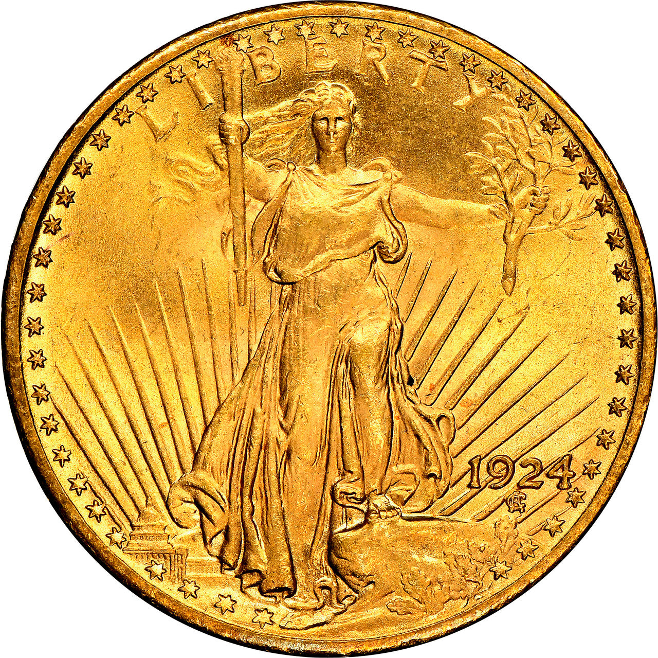 Saint Gaudens Gold Double Eagle Pre-33 BU (Random Date)