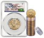 2026 President Donald J. Trump Semiquincentennial Dollar July 4th Privy FDD CAC MS64 Flag