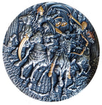 2022 FOUR HORSEMEN OF THE APOCALYPSE 5 oz. Silver High Relief Coin Niue