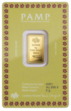 5 Gram PAMP Suisse Diwali Lakshmi Gold Bar w/Assay
