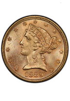 Pre-33 $5 Liberty Gold Eagle Coin AU Grade