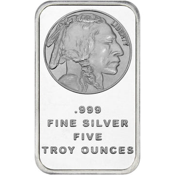 5 oz SilverTowne Buffalo Silver Bar