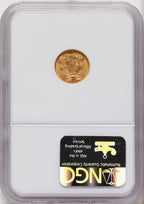 1874 G$1 Gold Dollar NGC MS65