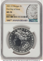 2021-D Morgan Dollar FDI Morgan Label NGC MS70
