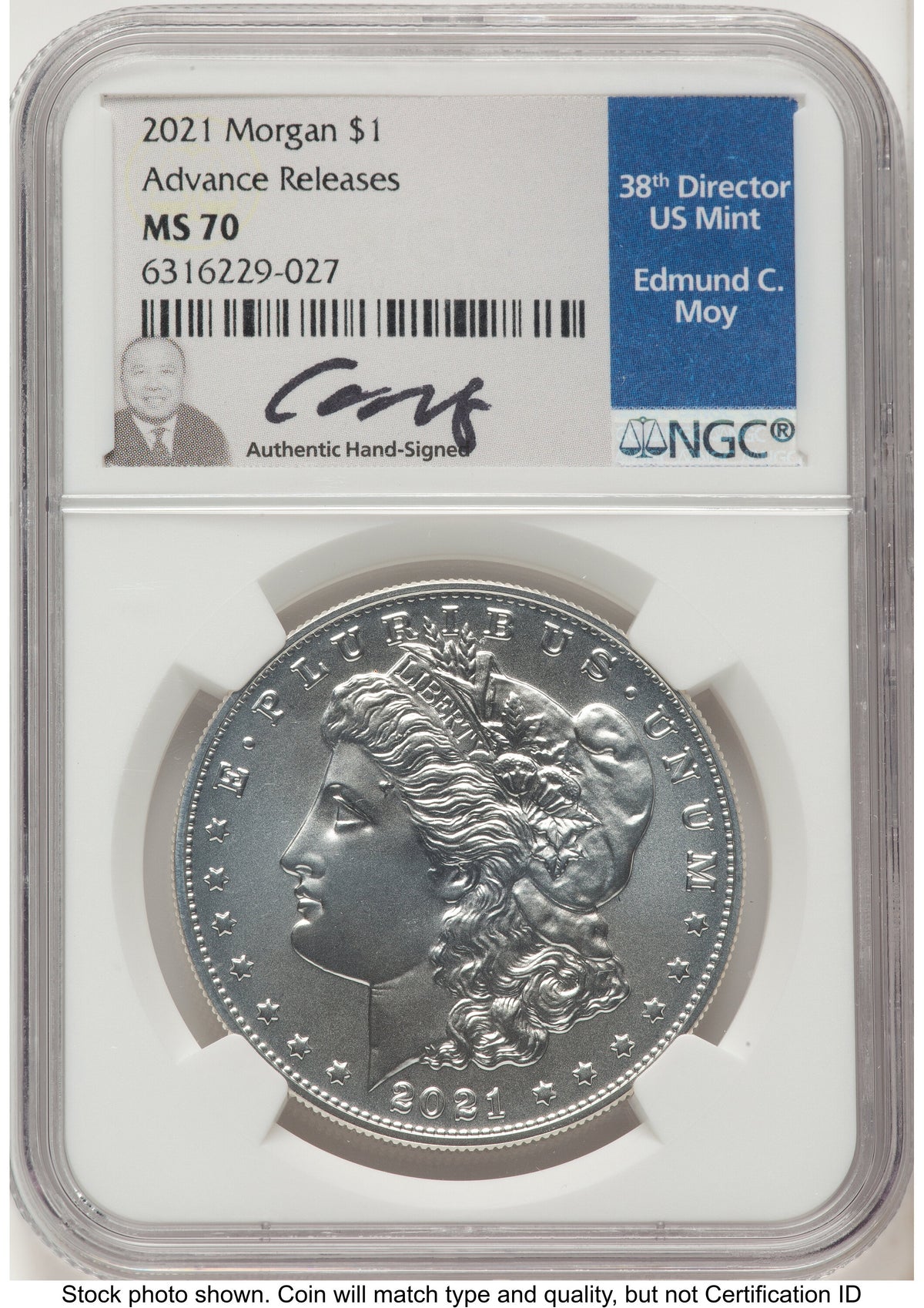 2021 6 Coin Morgan & Peace Dollar Set AR NGC MS70 Ed Moy