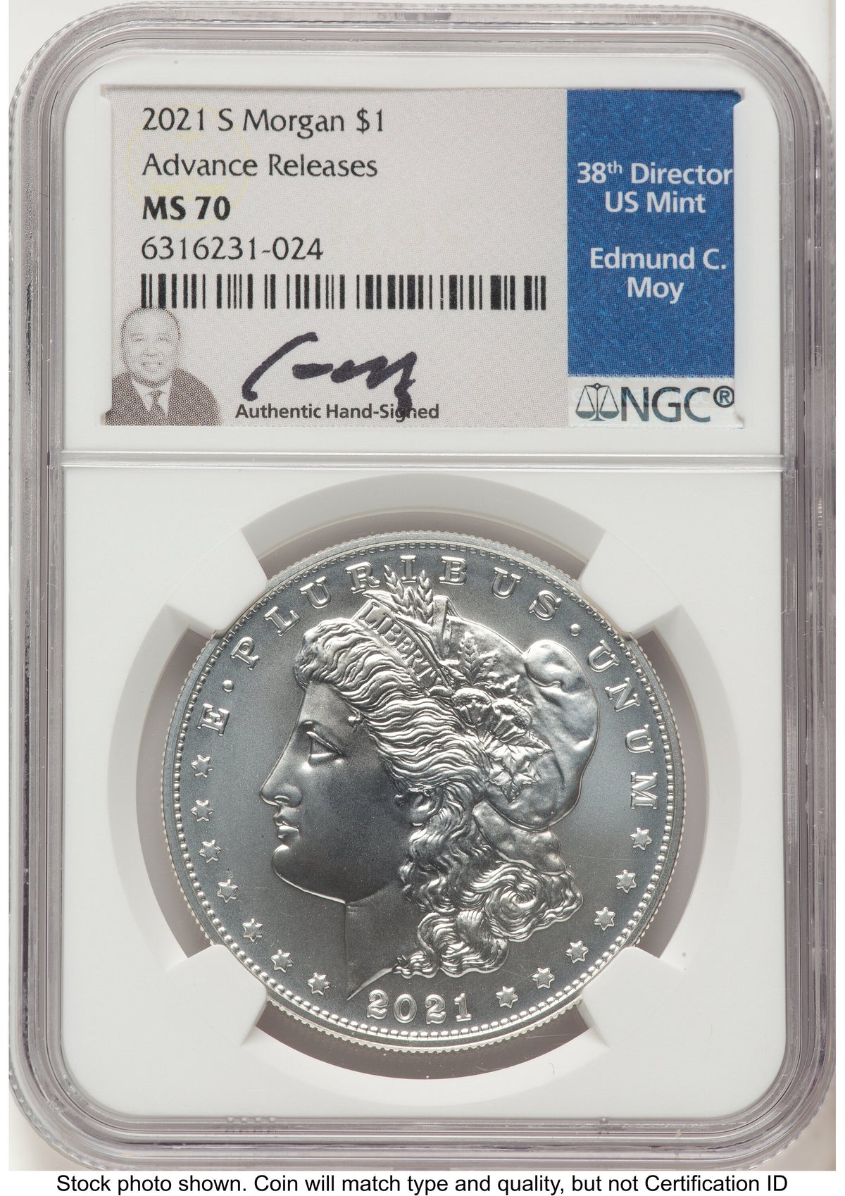 2021 6 Coin Morgan & Peace Dollar Set AR NGC MS70 Ed Moy