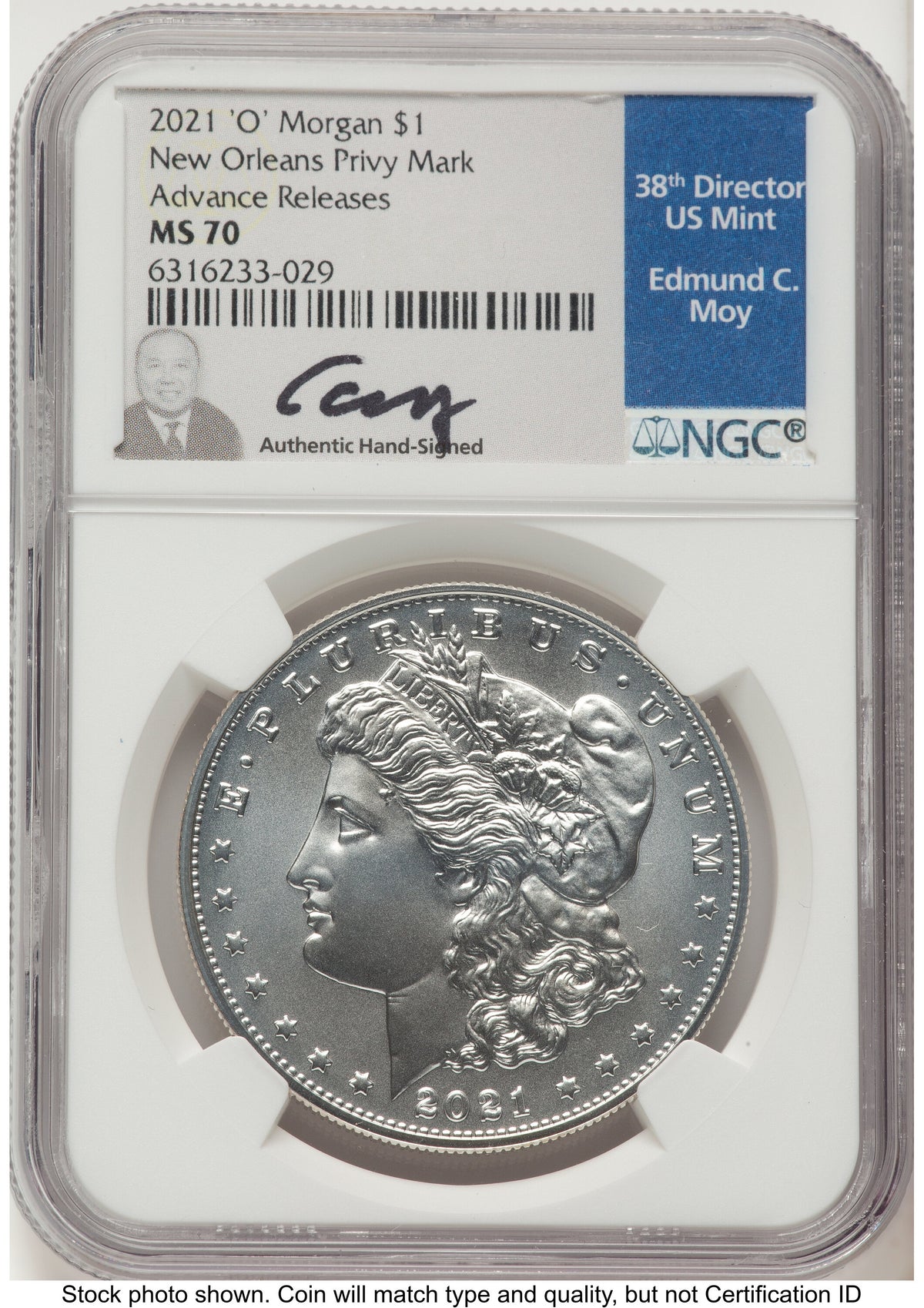 2021 6 Coin Morgan & Peace Dollar Set AR NGC MS70 Ed Moy