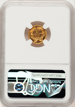 1880 G$1 PL Gold Dollar NGC MS67