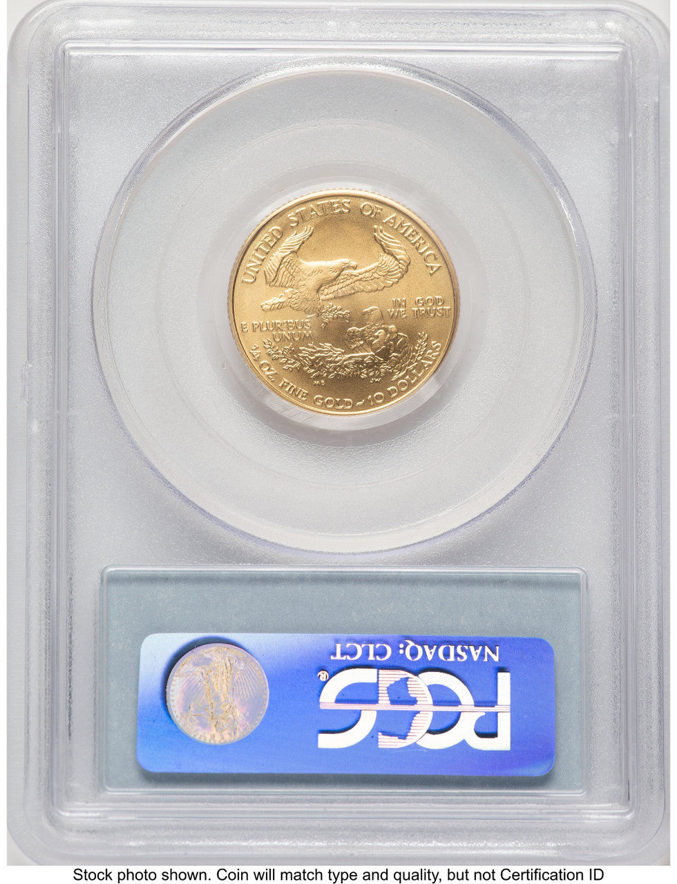 2008-W Burnished Gold Eagle 1/4 oz Blue Label PCGS MS70