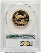 1995-W Proof Gold Eagle 1/2 oz Blue Gradient PCGS PR70