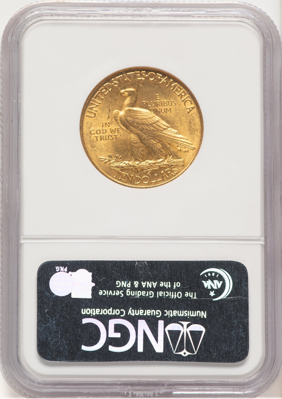 1908 $10 MOTTO Indian Eagle NGC MS61 (506475030)