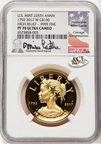 2017-W G$100 American Liberty High Relief Mike Castle NGC PF70
