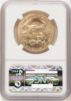 2013-W Burnished Gold Eagle 1 oz ER Blue NGC MS70