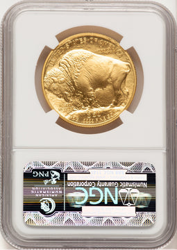 2008-W Burnished Gold Buffalo 1 oz Brown Label NGC MS70