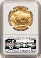 2008-W Burnished Gold Buffalo 1 oz Brown Label NGC MS70