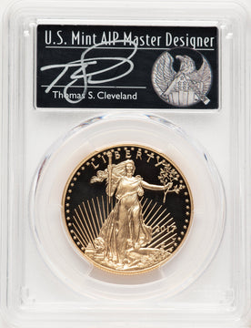 2017-W Proof Gold Eagle 1 oz 2020 West Point Mint Private Auction Thomas Cleveland 1 of 150 PCGS MS70