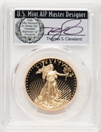 2017-W Proof Gold Eagle 1 oz 2020 West Point Mint Private Auction Thomas Cleveland 1 of 101 PCGS PR70