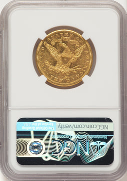 1893-O $10 Liberty Eagle NGC AU58