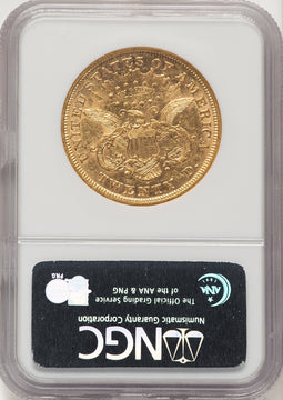 1869-S $20 Liberty Double Eagle NGC AU50