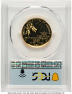 2020-W 1/2 oz Proof Gold End of World War II 75th Anniversary FDI Flag PCGS PR70