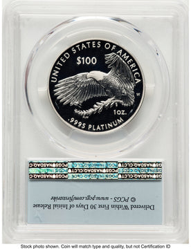 2018-W Proof Platinum Eagle 1 oz FDI FS Flag PCGS PR70