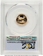2018-W Proof Gold Eagle 1/10 oz FDI FS Flag PCGS PR70
