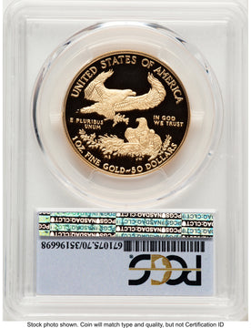 2018-W Proof Gold Eagle 1 oz FDI FS Flag PCGS PR70