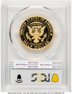 2014-W 50C Gold JFK 50th Anniversary Blue Gradient Proof Kennedy Half Dollar PCGS PR70
