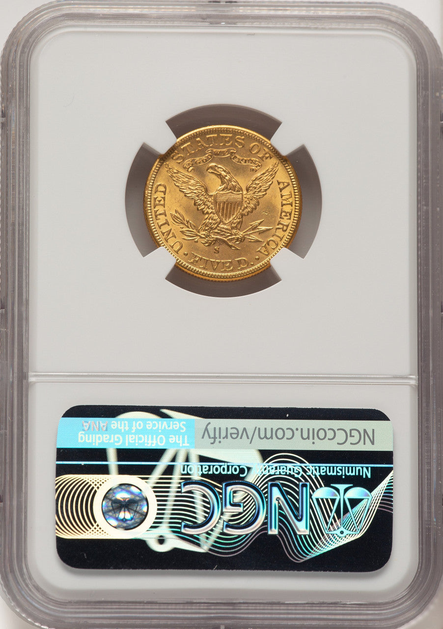 1885-S $5 Liberty Half Eagle NGC MS65